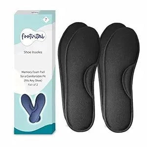 Shoprythm foot Vital 6 / Black / Pack of 2 Memory Foam Shoe Insoles Shoprythm foot Vital 6 / Black / Pack of 2 Memory Foam Shoe Insoles